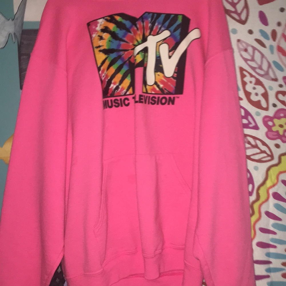 pink MTV sweatshirt